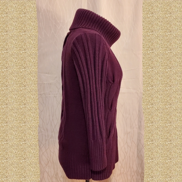 Calvin Klein Turtleneck Cable Knit Sweater - Picture 3 of 4